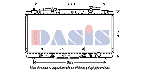 AKS DASIS radiatorius, variklio aušinimas 210209N